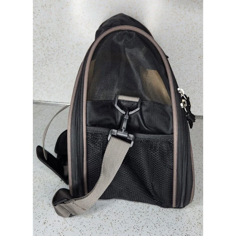 Bergan Comfort Carrier Bag Airline Approved Small Pets Dog/Cat Black Brown
